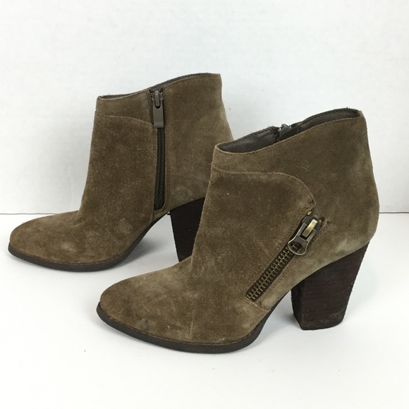 Very Volatile Suede Booties Ankle Boots - Picture 3 of 8